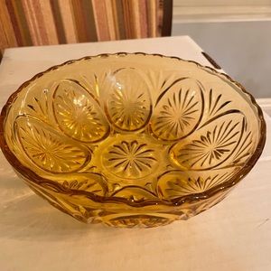 Vintage Amber Indiana Glass Bowl